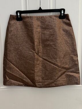 Gold Shimmer Mini Skirt